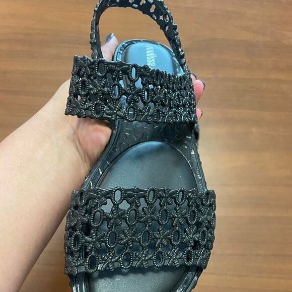 Melissa Panc x Isabela Capeto Black Vegan Rubber Sandals – Women’s Size 8 - Picture 3 of 7